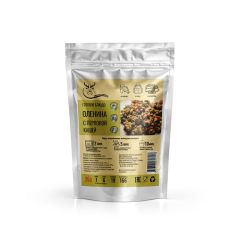 Оленина с перловой кашей